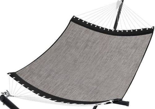 Outdoor 2-person Quick Dry Olefin Fabric Hammock in Mocha - Lot 583
