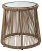 Lot of (8) Rope Woven Patio Side Tables - Thumbnail 1