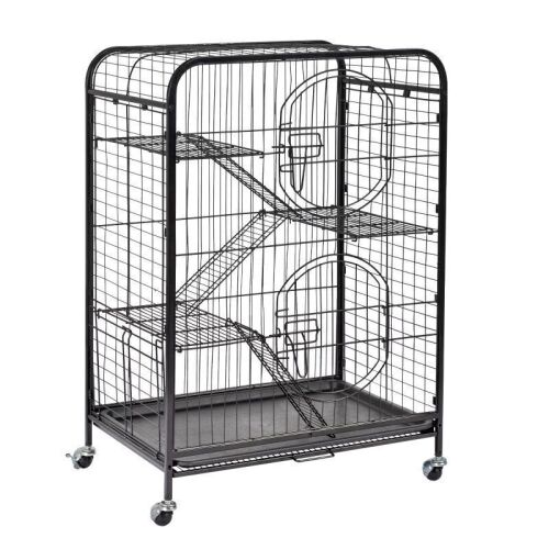 Multi-Level Small Pet Cage with Wheels - Lot 641JF