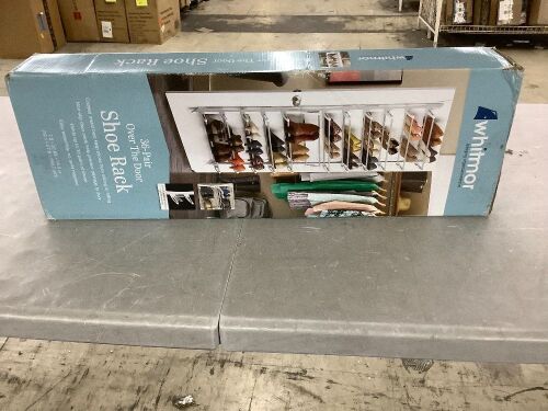 Whitmor Over the Door Shoe Rack, 36 Pairs - Lot 692