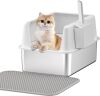 Stainless Steel Cat Litter Box with Lid - Thumbnail 1