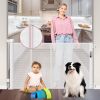 56 Inch Wide Retractable Baby Gate with Reinforced Strip - Thumbnail 1