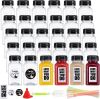 30 Pack 5oz Reusable Empty Plastic Juice Bottles with Leak-Proof Caps - Thumbnail 1