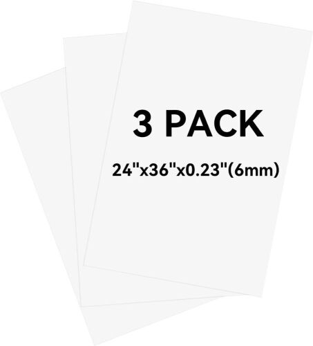 3 Pack White Foam Board 24"x36" - Lot 720