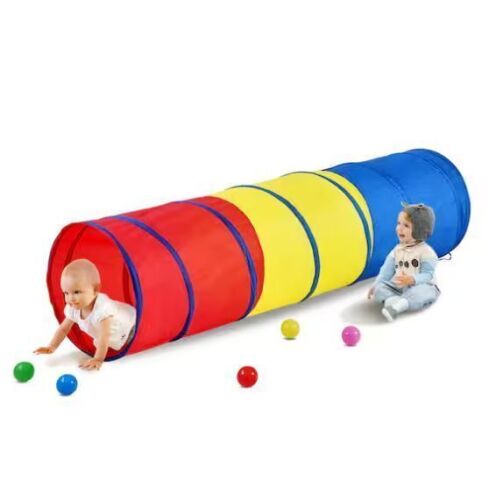 VEVOR Kids Colorful Pop Up Crawl Tunnel Toy - Lot 723JF