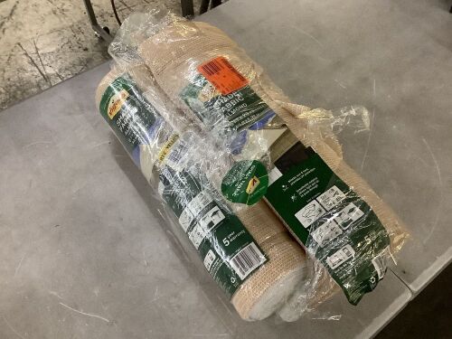 Vigoro 6 ft. x 20 ft. Almond Matrix Grid Sun Shade Fabric (2-Pack) - Lot 725JF