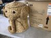Home Decorators Collection Elephant Natural Woven Basket with Lid (18" W) - Thumbnail 4