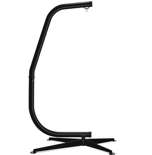 Curved Hanging Hammock C-Stand w/ All-Weather, Steel Frame - Stand Only - Lot 729