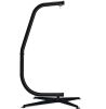Curved Hanging Hammock C-Stand w/ All-Weather, Steel Frame - Stand Only - Thumbnail 1