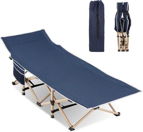Extra Wide Folding Camping Cot, 550lb Capacity - Lot 753