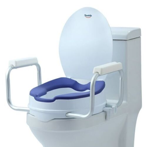 Raised Toilet Seat with Handles - Lot 758