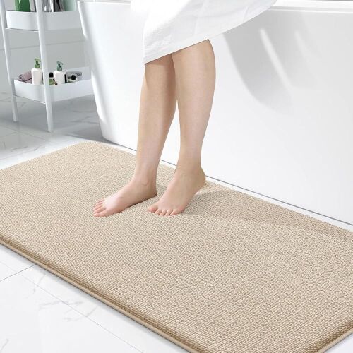 OLANLY Thick Memory Foam Bath Mat Rug 47x24 - Lot 760
