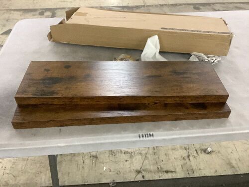 Floating Wall Shelves, 2 Pack - Lot 772