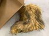 Fluffy Faux Fur Boots, Size 9 - Thumbnail 3