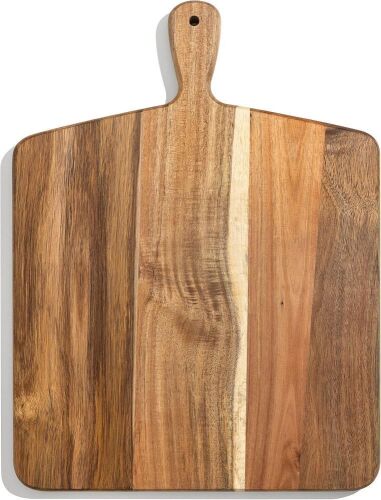 Acacia Wood Cutting & Serving Board with Handle 17" x 13" - Lot 791