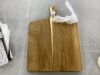 Acacia Wood Cutting & Serving Board with Handle 17" x 13" - Thumbnail 3