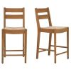 Home Decorators Collection 24.3 in. Hamlin Natural Woven Counter Stools in Patina - Thumbnail 1
