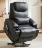 Bestier 35 in. W Black Power Lift Recliner Chair with 8-Point Massage and Heating - Thumbnail 1