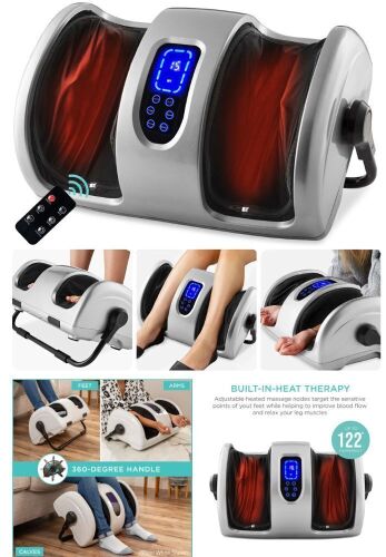 Reflexology Shiatsu Foot Massager w/ High-Intensity Rollers, Remote Control - Lot 271