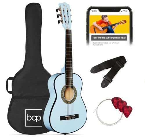 Kids Acoustic Guitar Beginner Starter Kit w/ Carrying Case - 30in - Lot 289