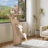 Cat Window Perch with Scratcher Ramp, 48" Climbing Tree Suctions Cups to Window Maximum Hold Up to 66lb, Supports Large Cats, Providing Pulti-Level Perches for Climbing,Resting(Deep Wood, 48'') - Thumbnail 1