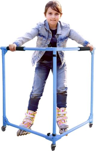 GanFindX Folding Skater Aid for Kids Roller Skating, Roller Skate Trainer for Kids Toddler 30/36 Inch Height Outdoor Roller Skates - Lot 3276