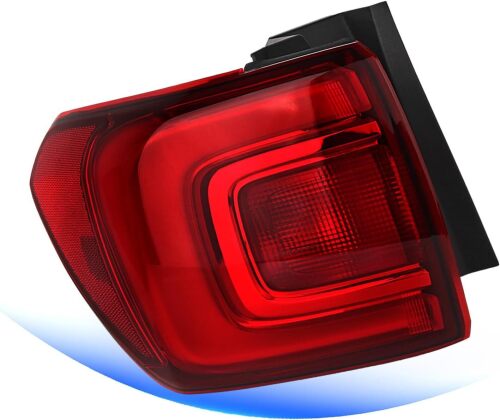 Led Tail Light Compatible with 2017 2018 2019 GMC Acadia Denali SL SLE SLT Outer Taillight Rear Driving Brake Lights Assembly Chrome Housing Replace OEM 84709444 (Left Driver Side) - Lot 3212