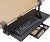 HUANUO Large Under Desk Keyboard Tray with Sturdy C-Clamp Mount - Thumbnail 1