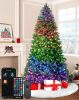 7.5ft Smart Artificial Christmas Tree App Control - 400 RGB LED Lights, Music Sync, Group Control, DIY Colors, 1477 Branch Tips, Timer, Remote Controlled Prelit Tree Easy to Assemble for Home, Party - Thumbnail 1