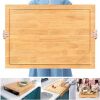 32x23.5in Extra Large Solid Wood Cutting Board and Stovetop Cover – 2-in-1 Over The Sink Cutting Board & Gas Stove Cover with Detachable Legs and Juice Groove – Ideal for Kitchen - Thumbnail 1