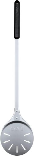 ooni Pizza Turning Peel - 7 Inch Aluminum Perforated Pizza Peel, Lightweight Metal Pizza Turner with Long Handle, Pizza Tools, Pizza Oven Accessories - Lot 3263