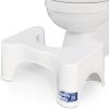 Squatty Potty The Original Bathroom Toilet Stool Height, White, 9 Inch (Pack of 1) - Thumbnail 1