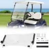 Foldable Golf Cart Windshield with Storage Basket for Club Car Precedent (2004+) - Thumbnail 1