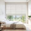 JINHENRUN Cordless Roman Shades, Light Filtering Window Blinds, 27 x 64 inches, Semi-Sheer Polyester, Manual Operation - Thumbnail 1