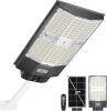 Solar Lights Outdoor, 8000W Solar Street Light IP66 Waterproof 7000K Street Lights Outdoor Dusk to Dawn, Security Flood Lights with Motion Sensor & Remote for Yard, Basketball Court - Thumbnail 1