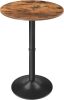 HOOBRO Round Bar Table, 35" Tall Pub Table, Cocktail Table with Base for Narrow Space, Bar Height Table for Kitchen, Easy to Assemble - Thumbnail 1