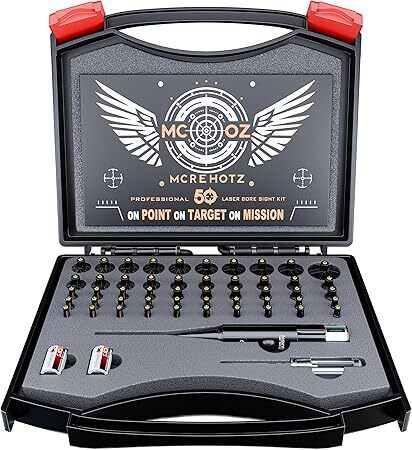 Professional Laser Bore Sighting Kit： Green or Red Bore Sight with 50 Adapters - Lot 3405