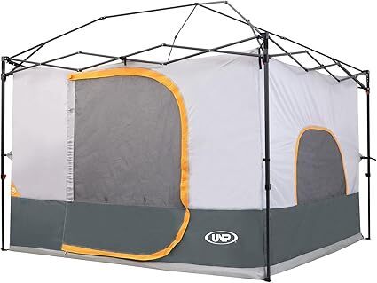 UNP Car Square Tent - Inner Tent for 10' x 10' Canopy into Camping Cube Cabin - Connect Car Tailgate Cabin Vented Roof - Lot 3502