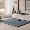 Loartee Faux Rabbit Fur Rug - 1.18" Thick Soft Fluffy Area Rug, Non-Slip Memory Foam Crawling Mat - Thumbnail 1