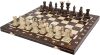 Wegiel Handmade European Ambassador Chess Set - Wooden 21 Inch Beech & Birch Board with Felt Base - Carved Hornbeam & Sycamore Wood Chess Pieces - Thumbnail 1