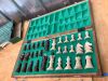 Wegiel Handmade European Ambassador Chess Set - Wooden 21 Inch Beech & Birch Board with Felt Base - Carved Hornbeam & Sycamore Wood Chess Pieces - Thumbnail 3