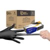 Safe Health Nitrile Black Disposable Gloves, Latex Free, Powder Free, Case of 1000, Small, Textured, 3.5 mil, Industrial, Tattoo, Salon, Hair, Auto, Car, Cleaning, Food, Cooking - Thumbnail 1