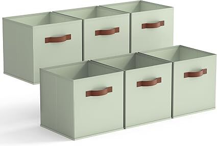 Cube Storage Boxes, Pack of 6 Foldable Storage Cubes - Lot 3503