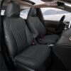 GIANT PANDA Customized Full Set Car Seat Covers Fit for Toyota Corolla L LE 2020 2021 2022 Faux Leather- (Black) - Thumbnail 1