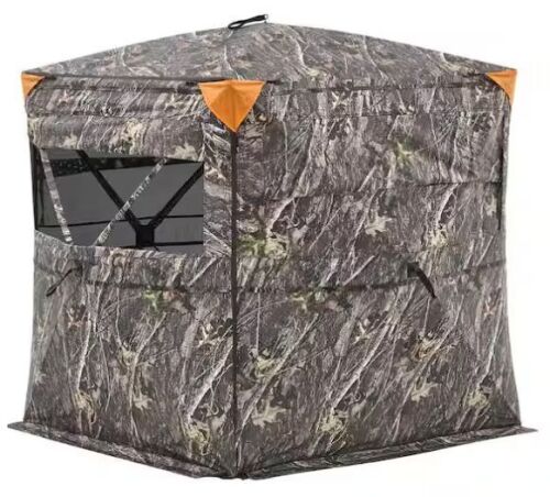 VEVOR 2-3 Person See Through Ground Hunting Blind with Silent Side Door and Window - Lot 97JF
