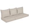 25 in. x 25 in. x 5 in. (6-Piece) Deep Seating Outdoor Couch Cushion in Sunbrella Cast Silver - Thumbnail 1