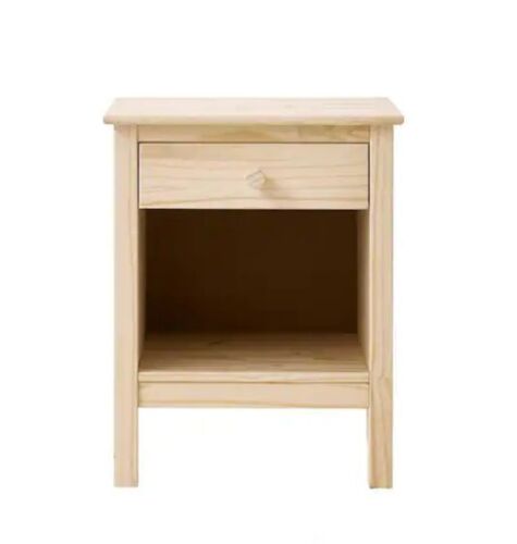 StyleWell 1-Drawer Unfinished Natural Pine Wood Nightstand (25 in. H x 20 in. W x 16.5 in. D) - Lot 136JF