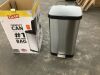 Glad 20 Gal. Stainless Steel Step Can with Antimicrobial Lid - Thumbnail 2