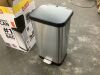 Glad 20 Gal. Stainless Steel Step Can with Antimicrobial Lid - Thumbnail 3