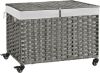 Rolling Storage Basket with Lid, 47.6 Gallon - Thumbnail 1